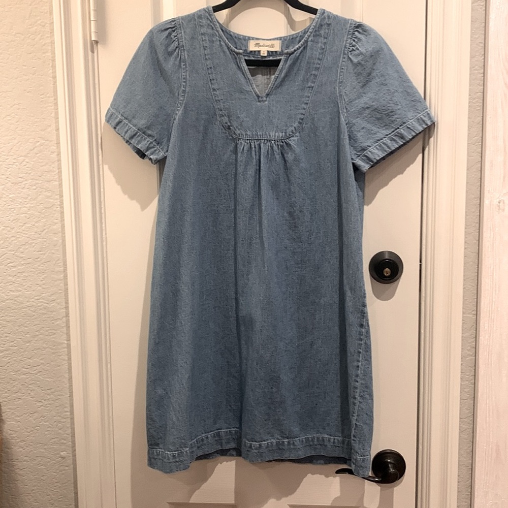 Madewell Blue Denim Dress Sz Small